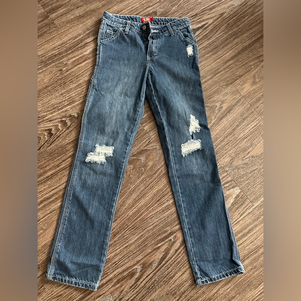 Dickies girls denim relaxed carpenter pants size 12.